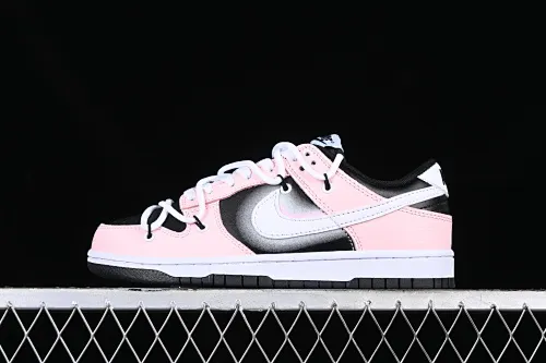 All Categories Nk SB Dunk Series Nk SB Dunk Low Low-top Sneakers Nk Dunk Low Reverse Barbie Black Pink SB Strappy Low-top Casual Sneakers FD1232-001